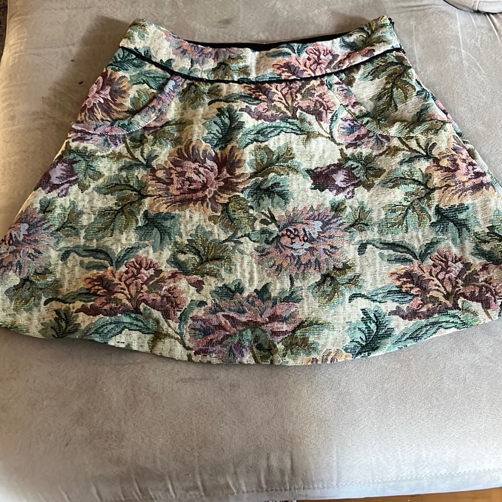 Free People Floral Tapestry Skirt - Multicolor
